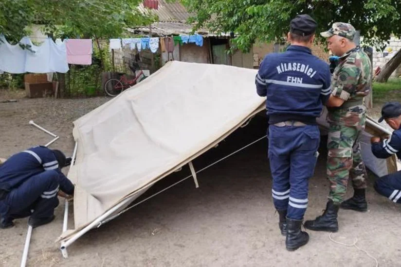 В Гахе паводок нанес урон частному дому