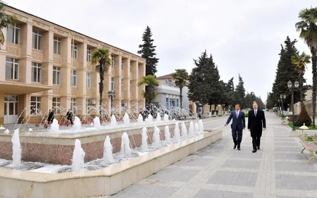 ​Prezident İlham Əliyev Astara rayonunda səfərdədir