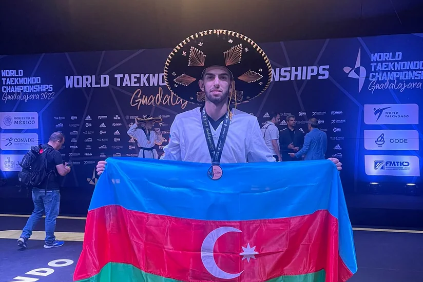 Азербайджанский тхэквондист завоевал бронзовую медаль на чемпионате мира