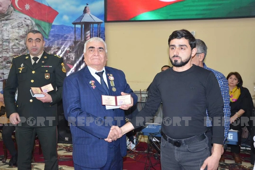Neftçalada Vətən müharibəsi iştirakçılarına medallar təqdim edilib 