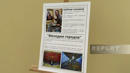 Moskvada azərbaycanlı rəssam Bayram Salamovun sərgisi açılıb