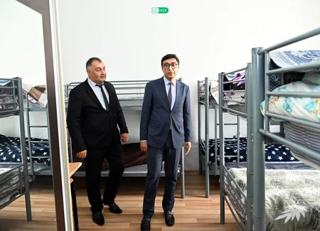 Fərid Qayıbov Zaqatala Olimpiya İdman Kompleksinə baxış keçirib