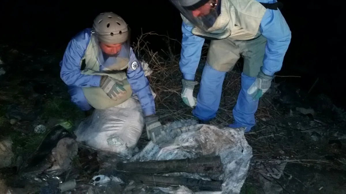 Yevlaxda zibillikdən 2 ədəd tank əleyhinə reaktiv qumbara tapılıb