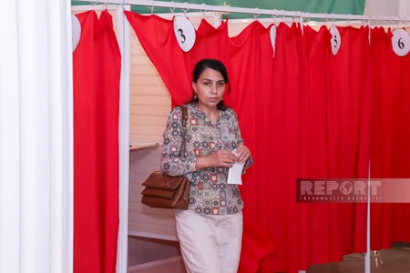 Azərbaycanda 1 milyondan çox seçici səs verib - FOTOREPORTAJ