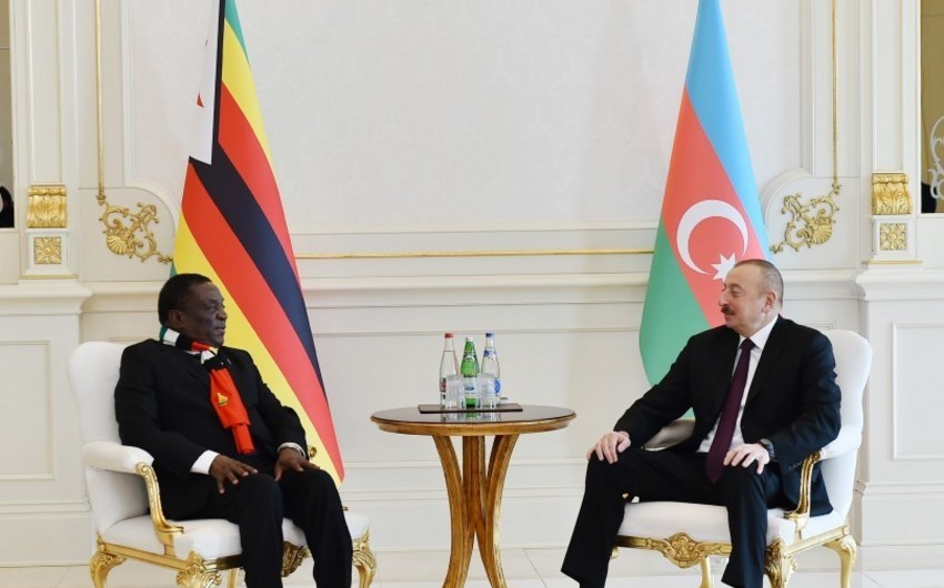 Prezident İlham Əliyev: Azərbaycan Zimbabve ilə münasibətlərini inkişaf etdirmək istəyir