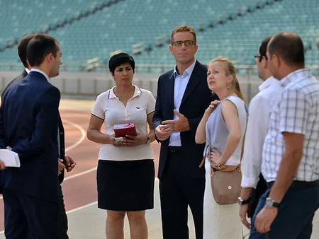 UEFA nümayəndələri Bakı Olimpiya Stadionunda olub
