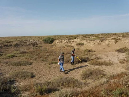 Salyanda park ərazisində raket tapılıb