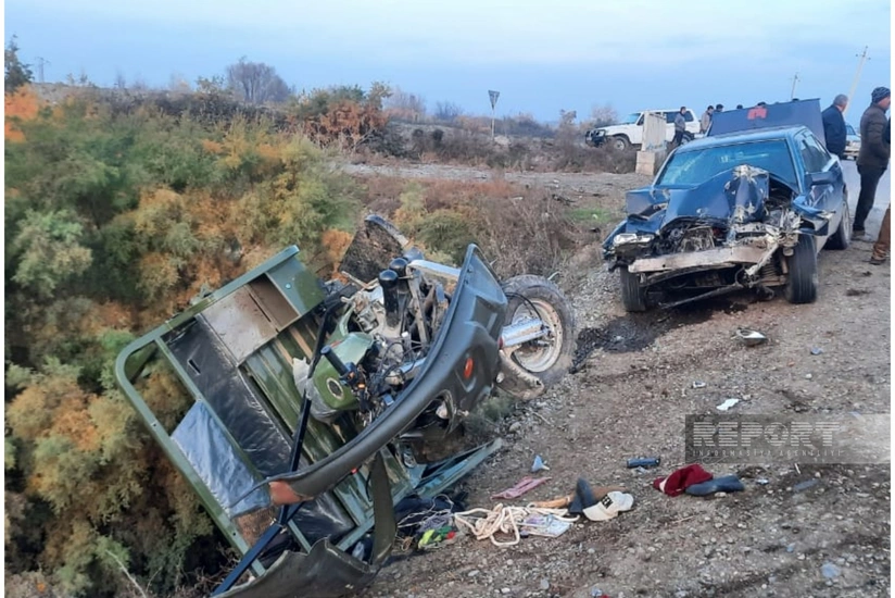 В Кюрдамире произошло серьезное ДТП со смертельным исходом