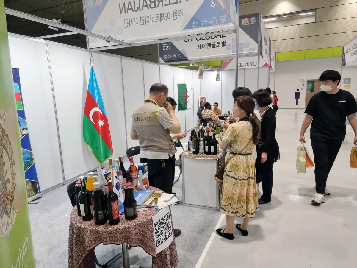 Azərbaycan məhsulları Cənubi Koreyada beynəlxalq sərgidə təqdim olunub