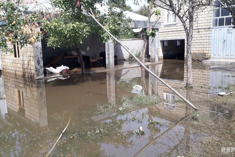 В Балакене сильный дождь привел к ряду последствий - ФОТО - ВИДЕО
