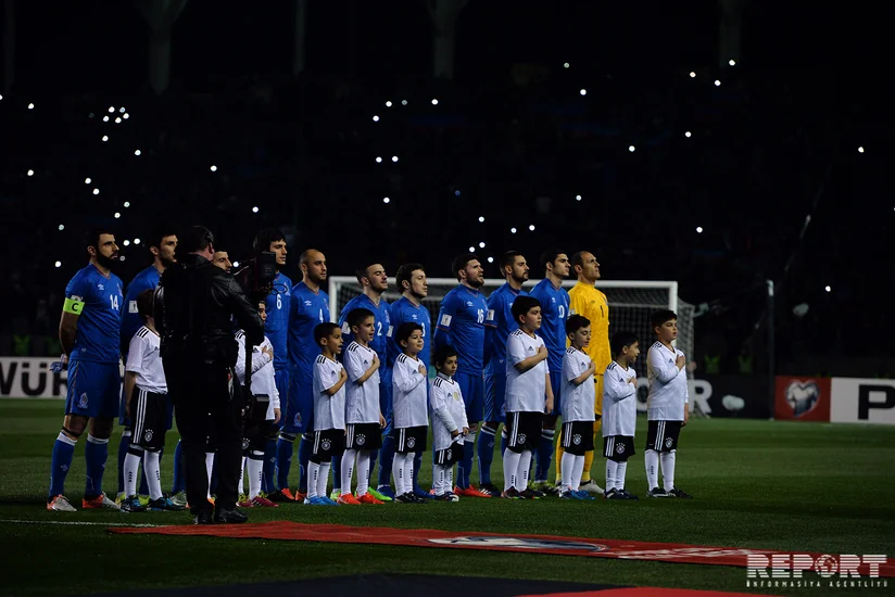 DÇ-2018-in seçmə qrup mərhələsi: Azərbaycan - Almaniya matçından - FOTOREPORTAJ