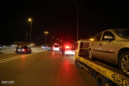 Bakıda yol qəzası olub, xəsarət alanlar var - FOTO - VİDEO - YENİLƏNİB