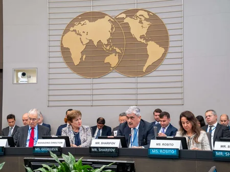 Azerbaijan's Finance Minister attends high-level climate finance meetings in Washington