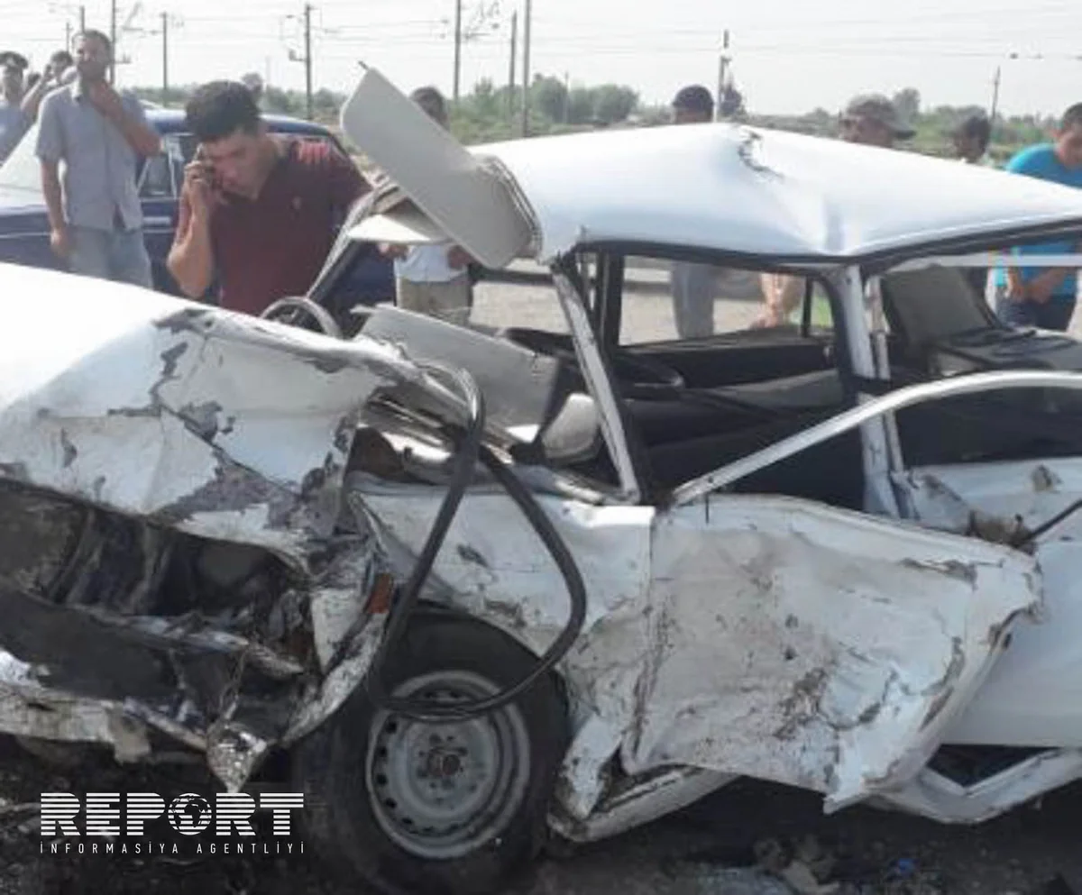İmişlidə üç avtomobil toqquşub, yaralananlar var - YENİLƏNİB - VİDEO