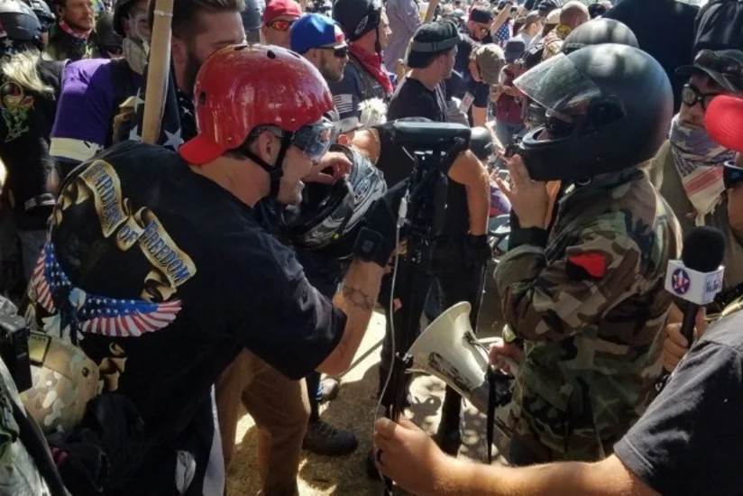 В Портленде произошли стычки сторонников и противников Трампа   - ВИДЕО