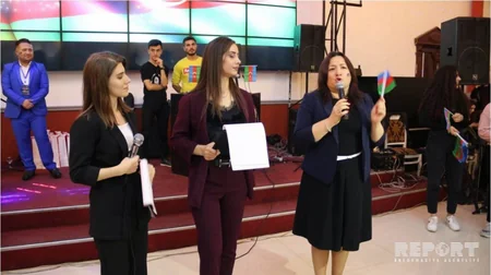 Gəncədə Bayraq günü münasibəti ilə əyləncəli tədbir keçirilib - VİDEO - FOTO