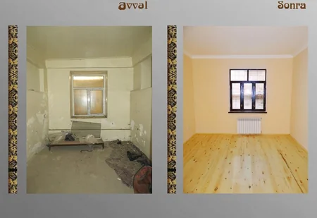 İçərişəhərdə yaşayış binası təmir olunaraq sakinlərə təhvil verilib
