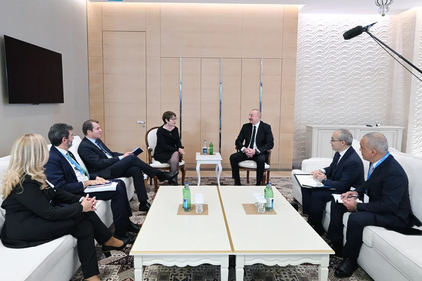 İlham Əliyev Avropa Yenidənqurma və İnkişaf Bankının prezidenti ilə görüşüb