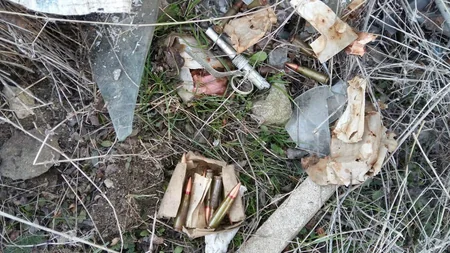 Şəmkirdə əl qumbaraları və mərmilər tapıldı