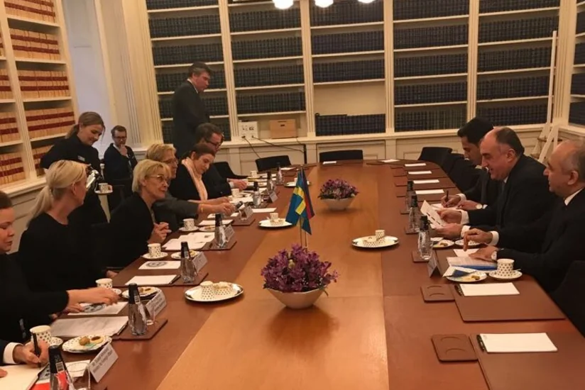 Эльмар Мамедъяров встретился с первым вице-спикером шведского парламента