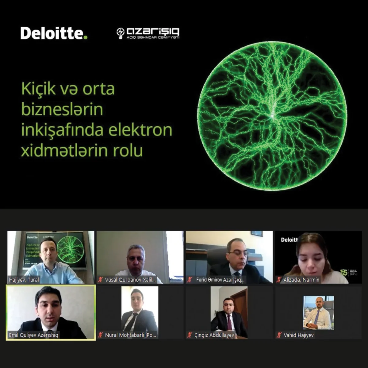 Azərişıq və Deloitte Azerbaijan sahibkarlar üçün vebinar təşkil edib
