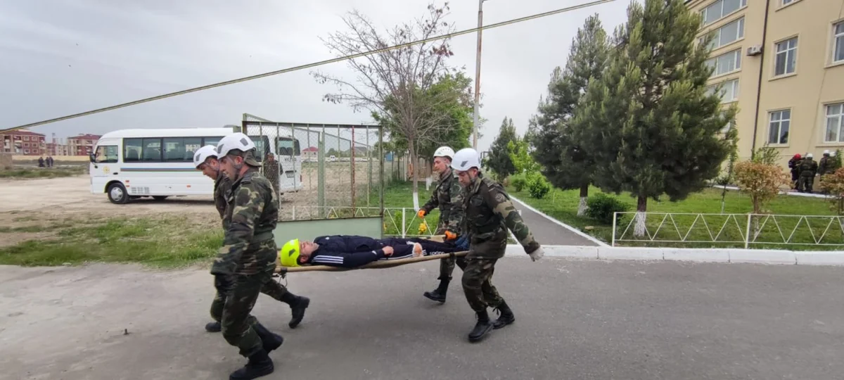 FHN-in Xüsusi Riskli Xilasetmə Xidmətində komanda-qərargah təlimi keçirilib