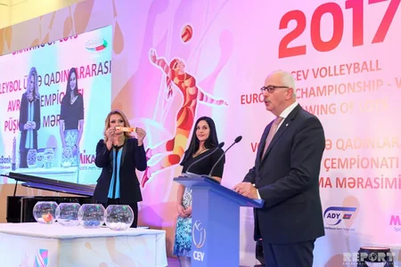 Прошла жеребьевка предстоящего в Азербайджане и Грузии ЧЕ-2017 среди женщин по волейболу - ВИДЕО - ФОТО