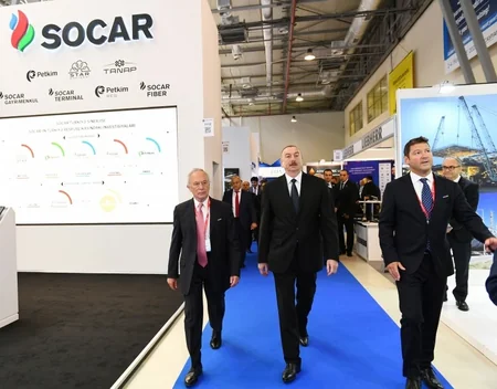 Prezident İlham Əliyev XXVI Beynəlxalq “Xəzər Neft və Qaz-2019” sərgi və konfransının açılışında iştirak edib - YENİLƏNİB