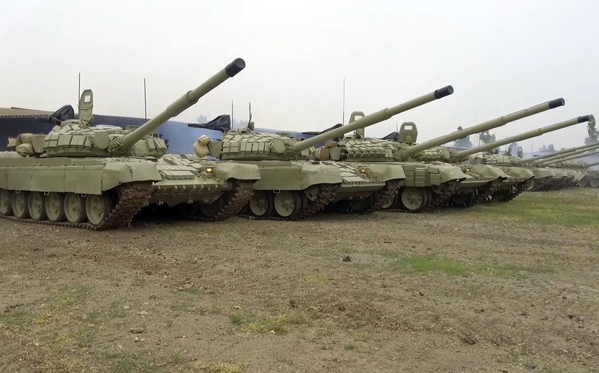 Azərbaycan Ordusunun təlimlərinə hansı tanklar cəlb olunub?
