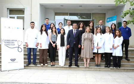 “Həmkardan həmkara qayğı ilə” sosial layihəsi Şabranda davam etdirilib