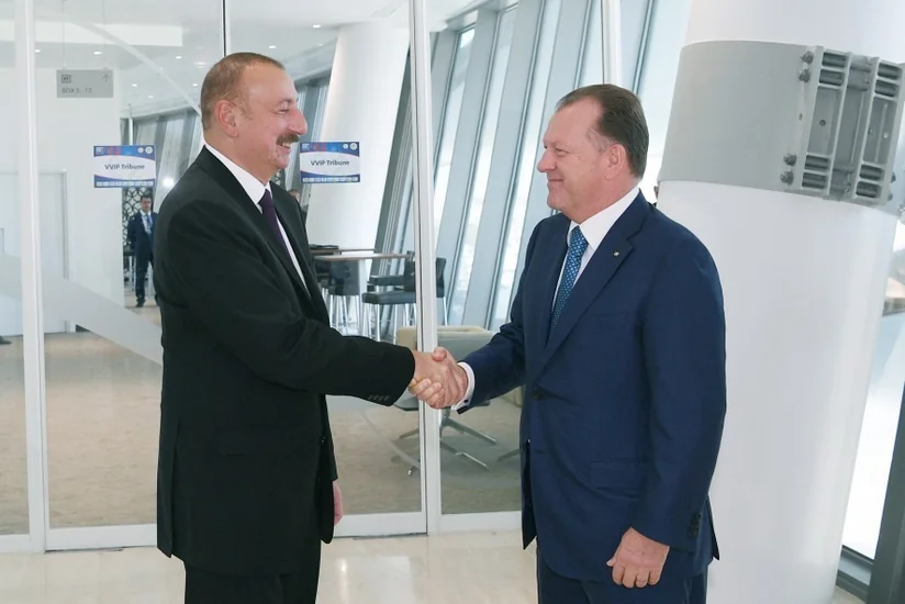 Prezident İlham Əliyev Beynəlxalq Cüdo Federasiyasının rəhbəri ilə görüşüb
