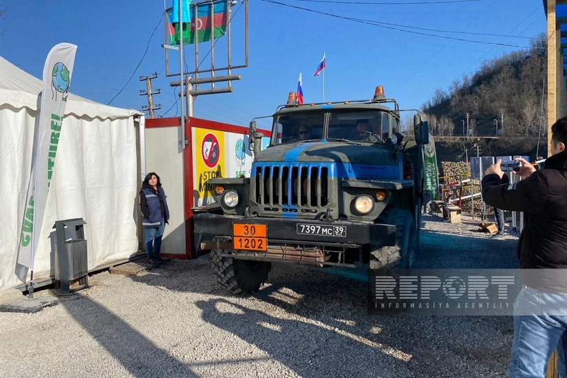 Number of Russian peacekeepers' vehicles passing through Khankandi-Lachin road reaches 51
