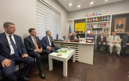 Güney Azərbaycan Keçici Milli Məclisinin Təşkilat Komitəsinin üzvləri Bakıya gəlib