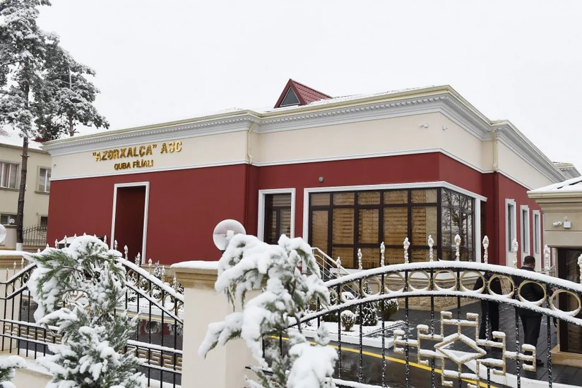 President Ilham Aliyev opens Guba branch of Azerkhalcha OJSC