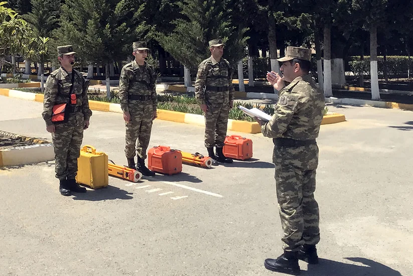 Combat readiness of Azerbaijani topographers checked