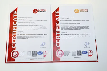 “Azərlotereya” üç beynəlxalq standart üzrə sertifikat aldı