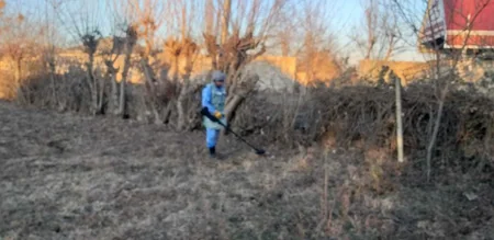 Ağcabədidə mina və əl qumbarası aşkarlandı - FOTOLAR