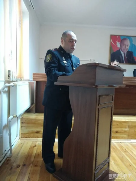 Siyəzən polisi Xocalı soyqırımı qurbanlarını anıb - FOTO