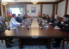 Azerbaijan’s Defense Minister meets with Chief of Italian Armed Forces General Staff