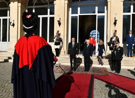 Official welcome ceremony held for President Ilham Aliyev in Rome
