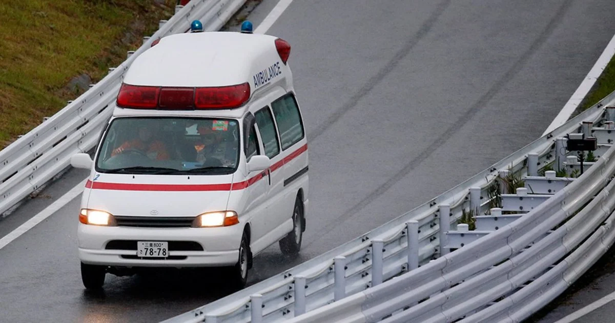 Train crashes into truck at level crossing in Japan