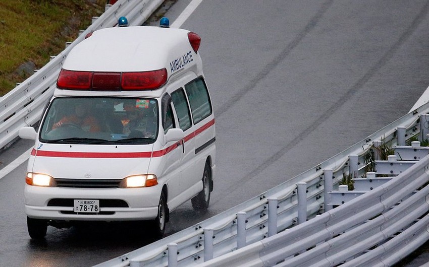 Train crashes into truck at level crossing in Japan