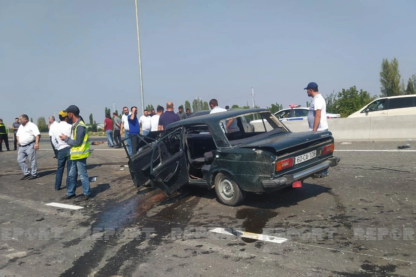 Tovuzda yol qəzası olub, 4 nəfər xəsarət alıb