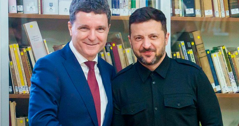 Zelenski Rumıniyanın yeni lideri ilə Rusiyaya qarşı sanksiyaların gücləndirilməsini müzakirə edib