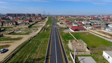 Nəqliyyat axınına müsbət təsir edən yol yenidən quruldu
