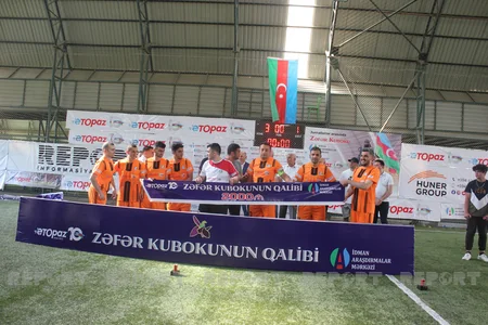 Zəfər Kubokunun qalibi və finalçısı mükafatlandırılıb