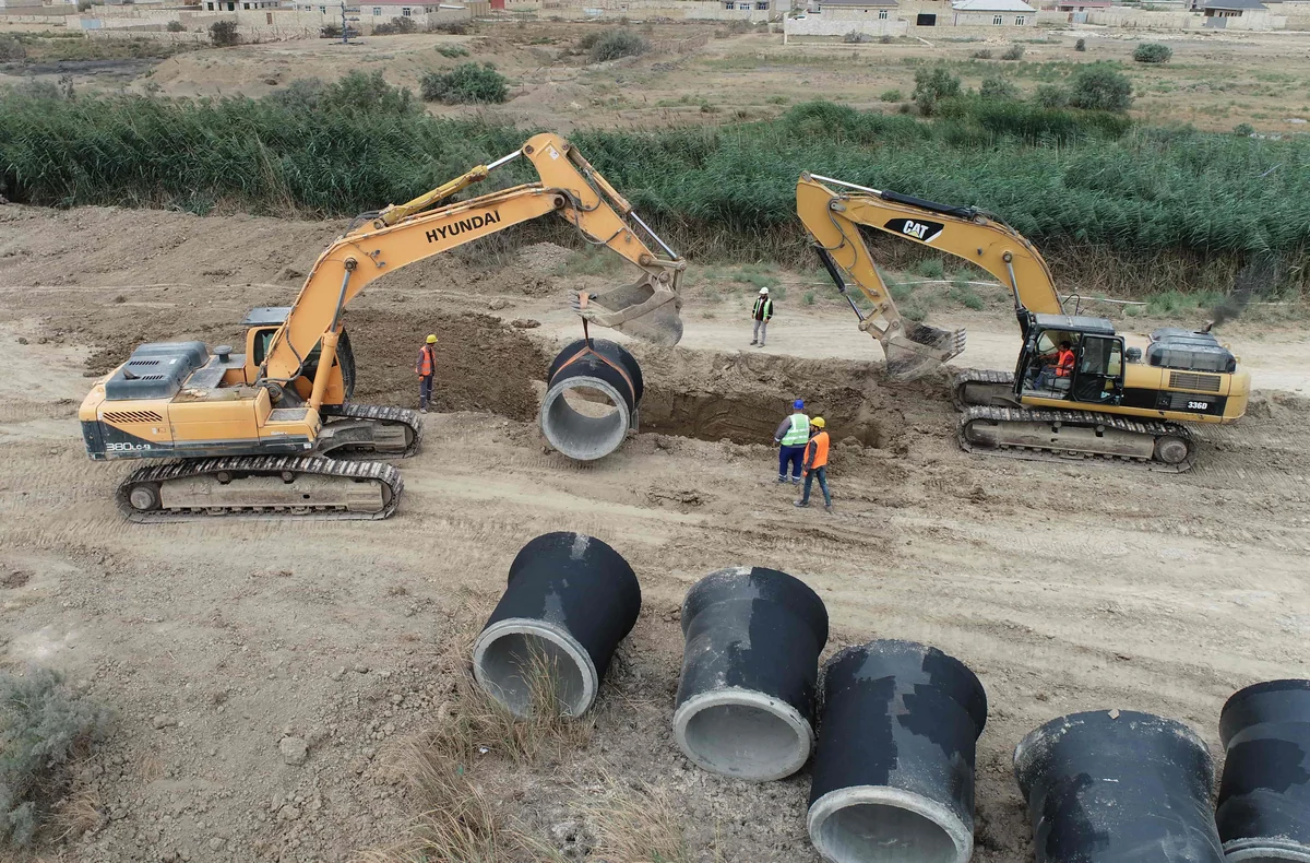 Azərsu Ələt Azad İqtisadi Zonasında infrastruktur yaradır