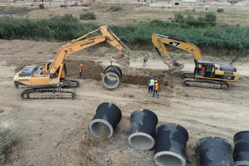 Azərsu Ələt Azad İqtisadi Zonasında infrastruktur yaradır