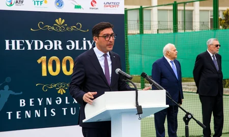 Heydər Əliyevin 100 illiyinə həsr olunan beynəlxalq turnirin açılış mərasimi keçirilib