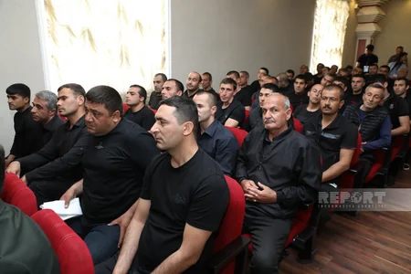 Əfv sərəncamı 17 saylı cəzaçəkmə müəssisəsində icra olunub, yeddi məhkum azad edilib